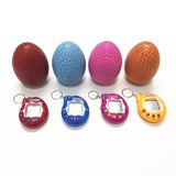 Laden Sie das Bild in den Galerie-Viewer, Multi Color Cracked Dinosaur Egg with Key Chain Digital Electronic Pet Game Toy