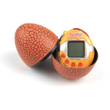 Laden Sie das Bild in den Galerie-Viewer, Multi Color Cracked Dinosaur Egg with Key Chain Digital Electronic Pet Game Toy Orange