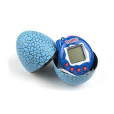 Laden Sie das Bild in den Galerie-Viewer, Multi Color Cracked Dinosaur Egg with Key Chain Digital Electronic Pet Game Toy Blue