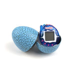 Laden Sie das Bild in den Galerie-Viewer, Multi Color Cracked Dinosaur Egg with Key Chain Digital Electronic Pet Game Toy Transparent Blue