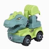 Laden Sie das Bild in den Galerie-Viewer, Inertial Take Apart Construction Dinosaur Truck Car T Rex Triceratops Excavator Toy for Kids