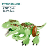 Laden Sie das Bild in den Galerie-Viewer, 5&quot; Luminous Dinosaur Jurassic Theme Building Blocks DIY Action Figures Play Set Tyrannosaurus