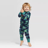 Laden Sie das Bild in den Galerie-Viewer, Matching Family Dinosaur Pajamas Set Mom Dad Kids Baby Holiday Pjs Sleepwear Kids / KIDS :2T
