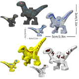 Laden Sie das Bild in den Galerie-Viewer, 12&quot; Dinosaur Jurassic Theme DIY Action Figures Building Blocks Toy Playsets 4 Pcs Combo