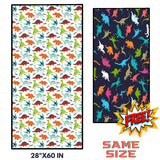 Load image into Gallery viewer, 28&quot;×60&quot; Dinosaur Towel Soft Microfiber Pattern Bath Beach Picnic Towel for Kids A(BOGO)