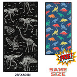 Laden Sie das Bild in den Galerie-Viewer, 28&quot;×60&quot; Dinosaur Towel Soft Microfiber Pattern Bath Beach Picnic Towel for Kids E(BOGO)