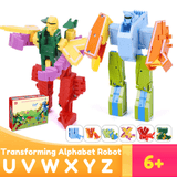 Laden Sie das Bild in den Galerie-Viewer, Transform Animal Dinosaur Robots Alphabet Action Figures Preschool Educational Toys for Kids